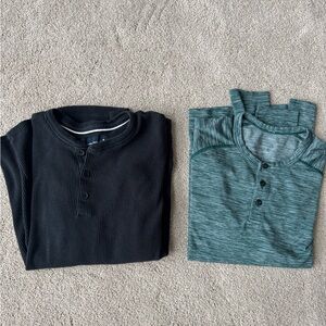 lululemon athletica, Abercrombie Black and Green Casual Button Down Shirts